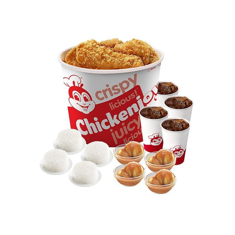 8-pc. Chickenjoy w/ 4 Rice, 4 Sides, and 4 Drinks