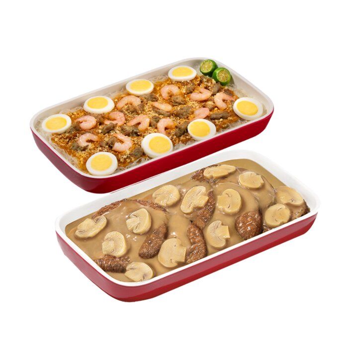 6 - pc Burger Steak w/ Palabok Family Pan