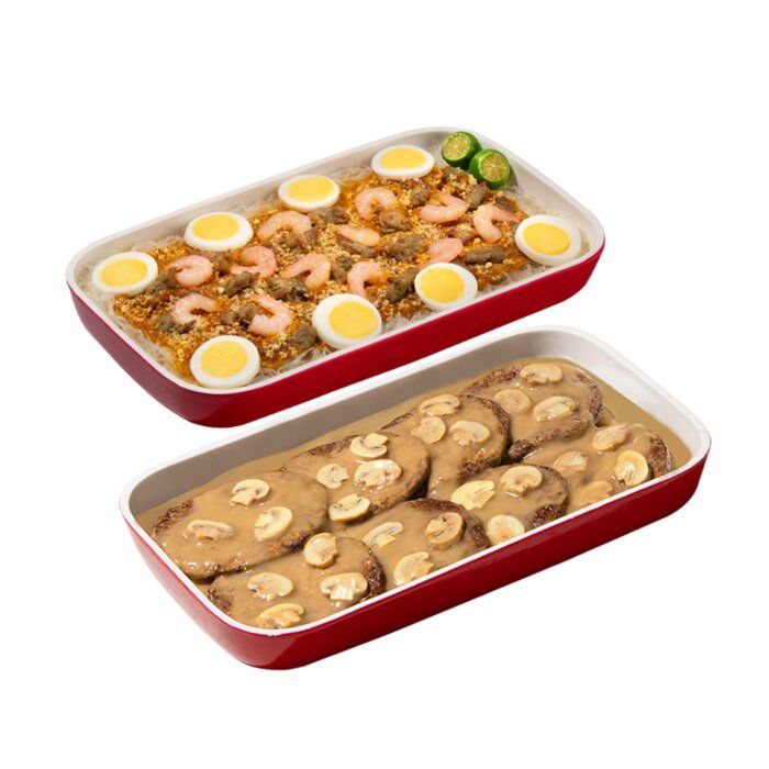 8 - pc Burger Steak w/ Palabok Family Pan