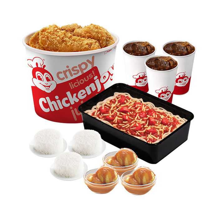 Family Meal Super Meal C: 6 - pc. Chickenjoy Bucket w/ Jolly Spaghetti Family...