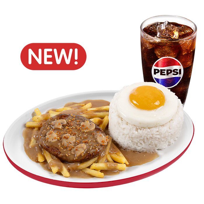 1-pc. Burger Steak Supreme w/ Drink
