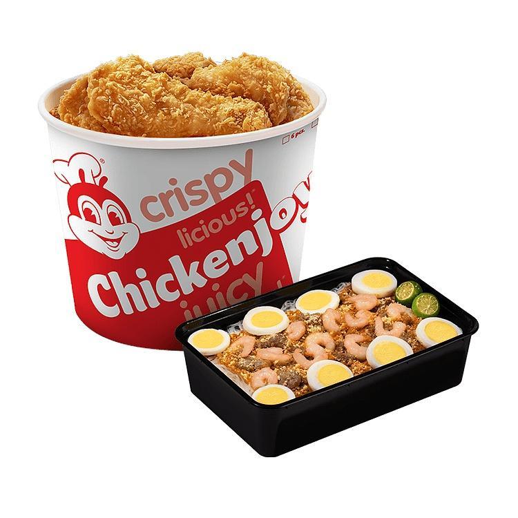 8-pc. Chickenjoy w/ Palabok Family Pan