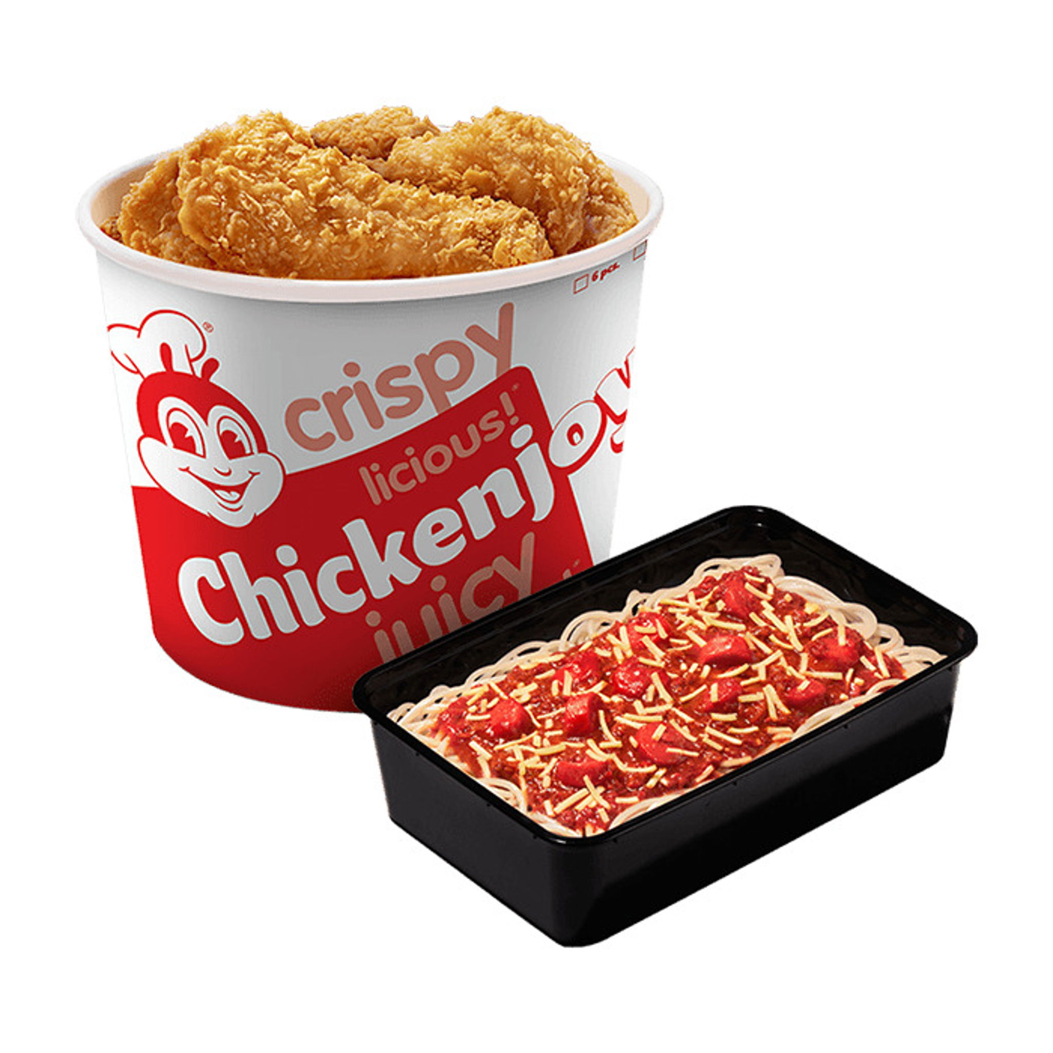 Family Super Meals B: 8pc Chickenjoy Bucket w/ Jolly Spaghetti Family ...