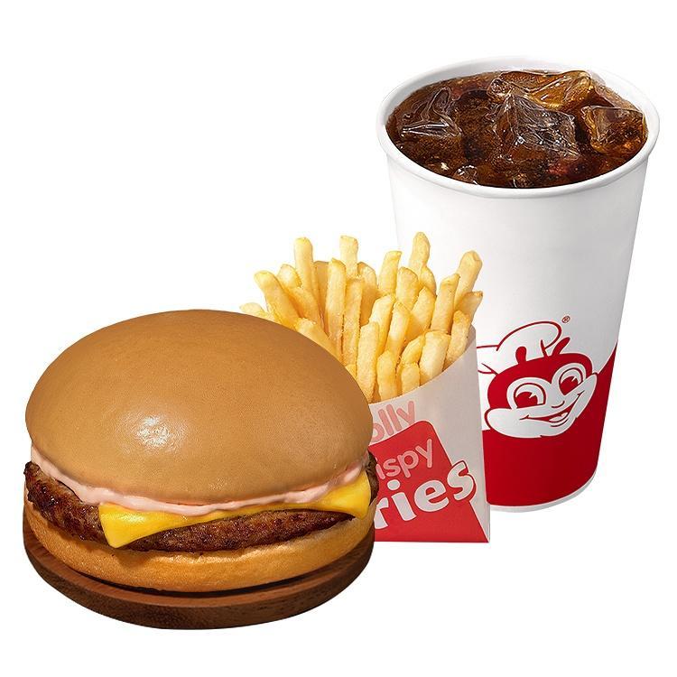 Cheesy Yumburger w/ Fries & Drink