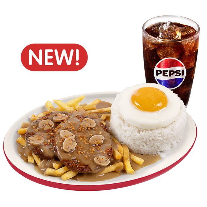2-pc. Burger Steak Supreme w/ Drink