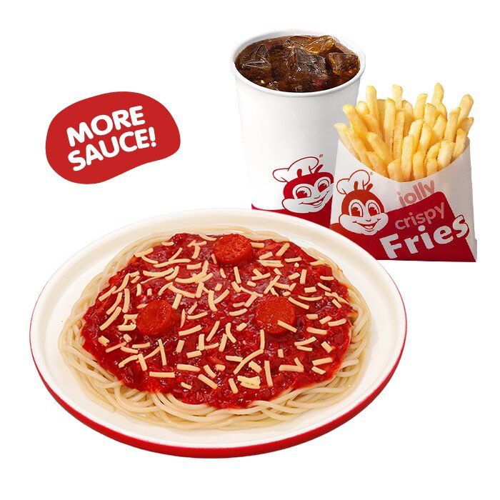 Jolly Spaghetti w/ Fries & Drink