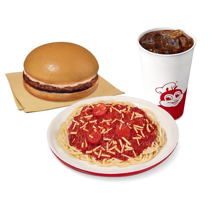 Jolly Spaghetti w/ Yumburger w/ Drink