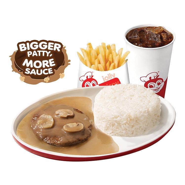 1-pc. Burger Steak w/ Fries & Drink