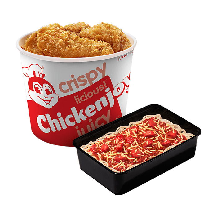 Family Super Meals B: 6pc Chickenjoy Bucket w/ Jolly Spaghetti Family Pan