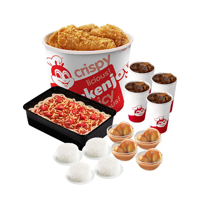 Family Meal Super Meal C: 8 - pc. Chickenjoy Bucket w/ Jolly Spaghetti Family...